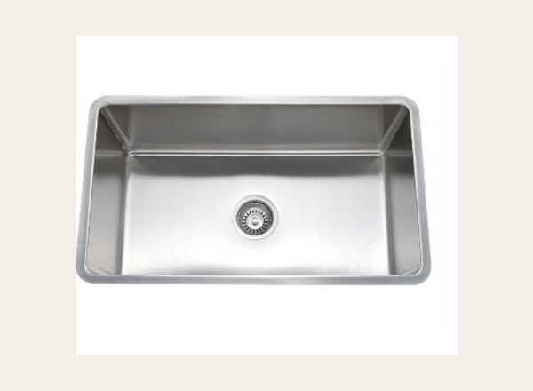 Crescent 30 by 18 micro radius single bowl sink